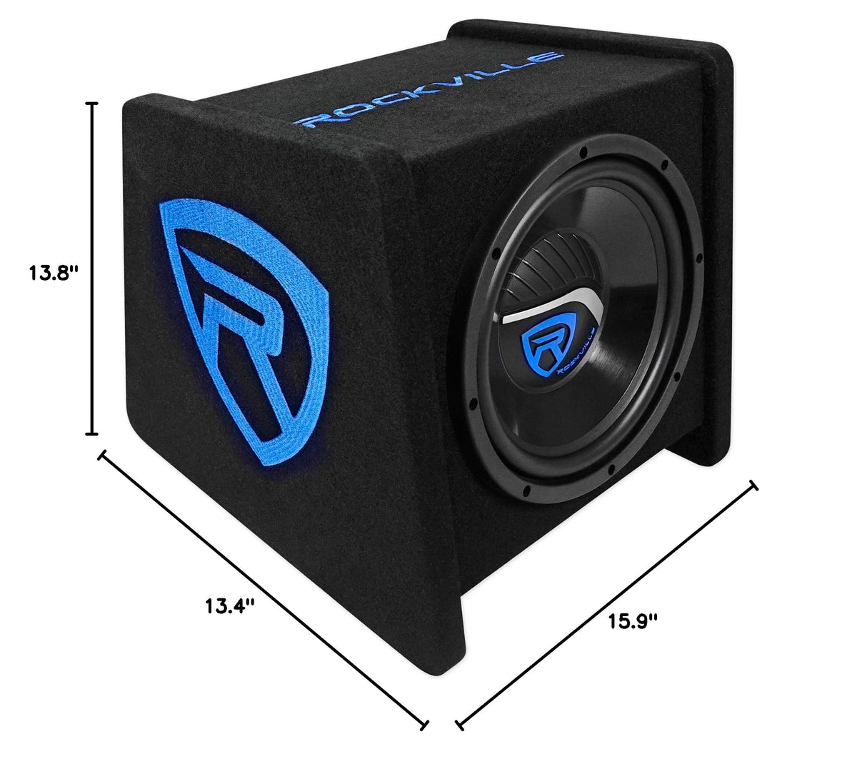 10" Car Subwoofer Enclosure with Mono Amplifier W88288