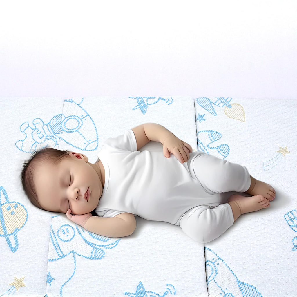 Trifold Portable Pack and Play Mattress Pad with Washable Cover F442548