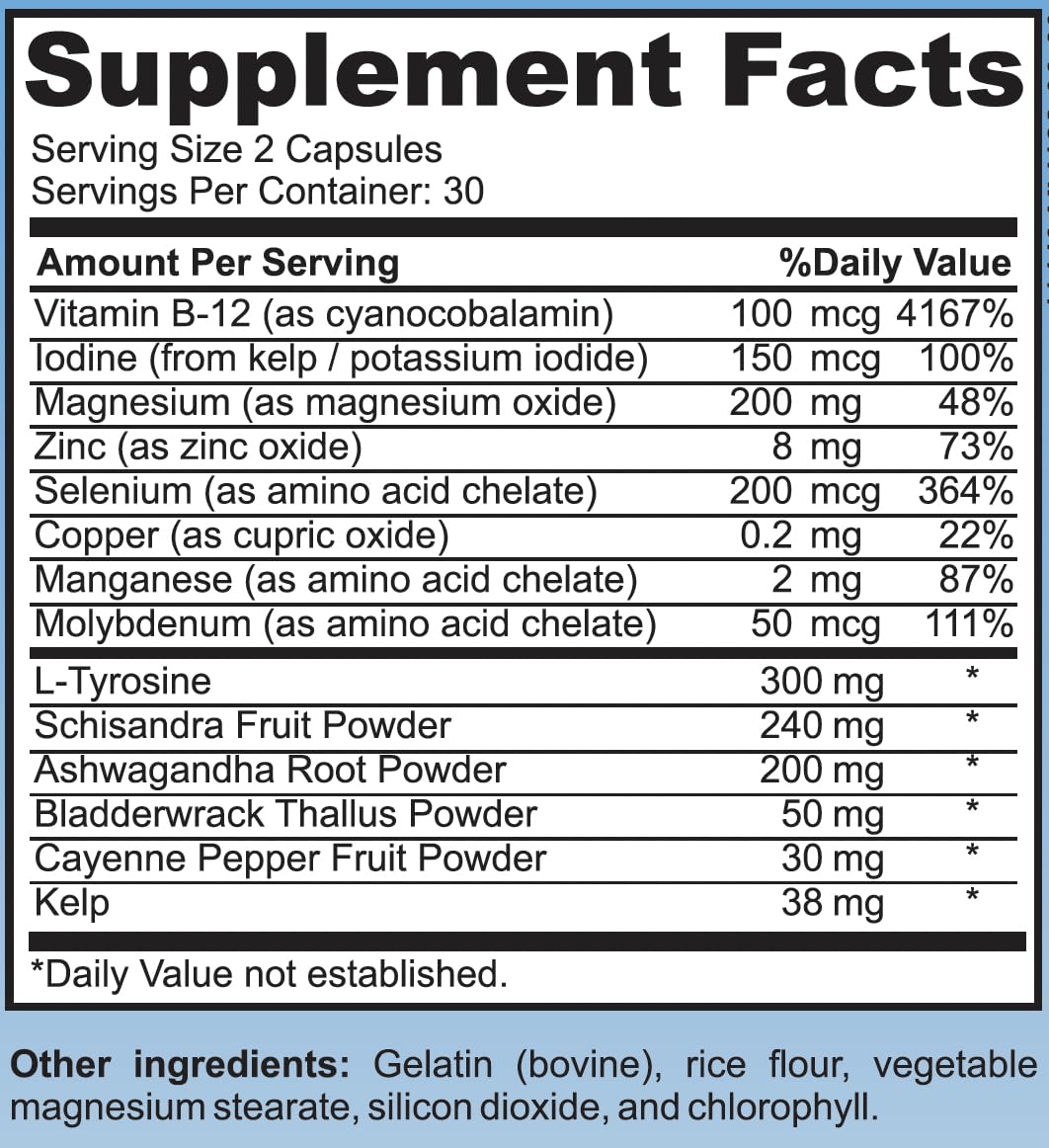 Thyroid Support Supplement Capsules H70153