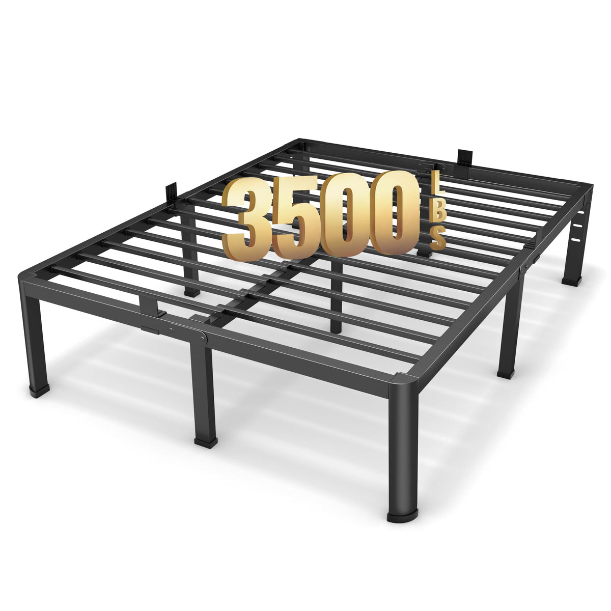 18 Inch Queen Size Metal Platform Bed Frame N339736