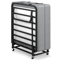 Folding Bed with Mattress on Wheels H158547