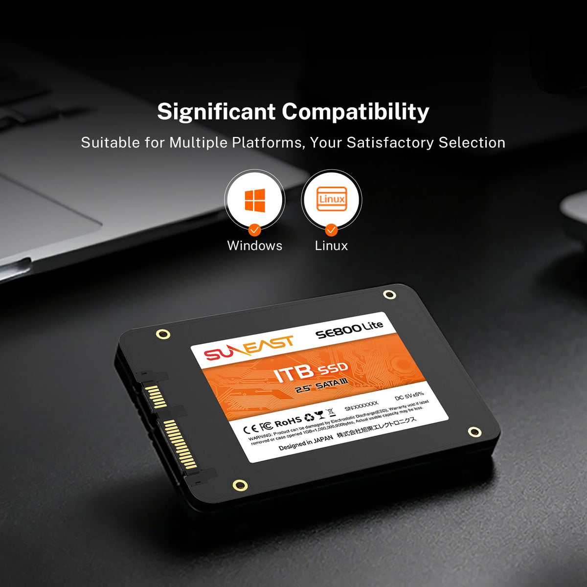 1TB 2.5 SATA III Internal Solid State Drive B52664