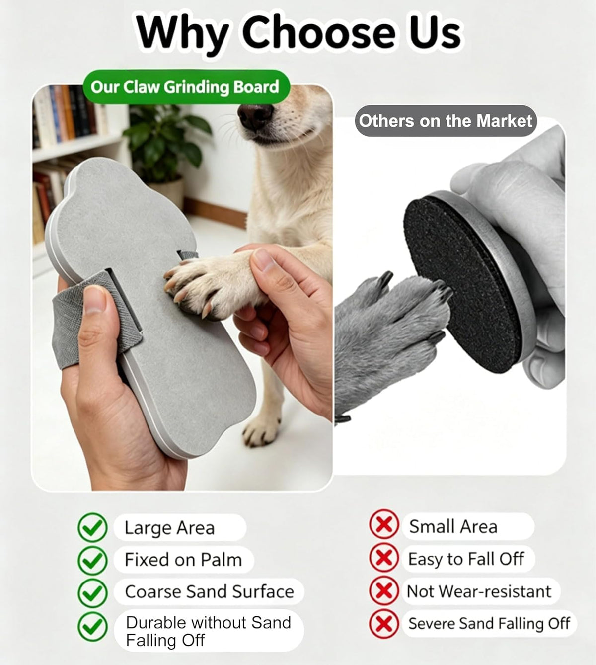 Dog Nail Scratch Board with Hand Strap I858
