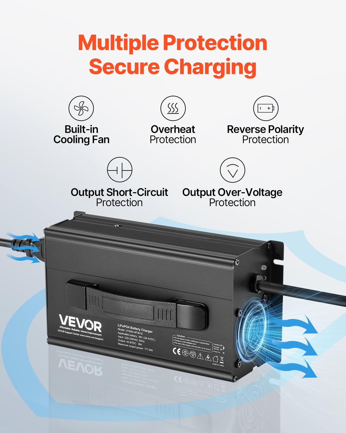 36V 18A Lithium Battery Charger L13456