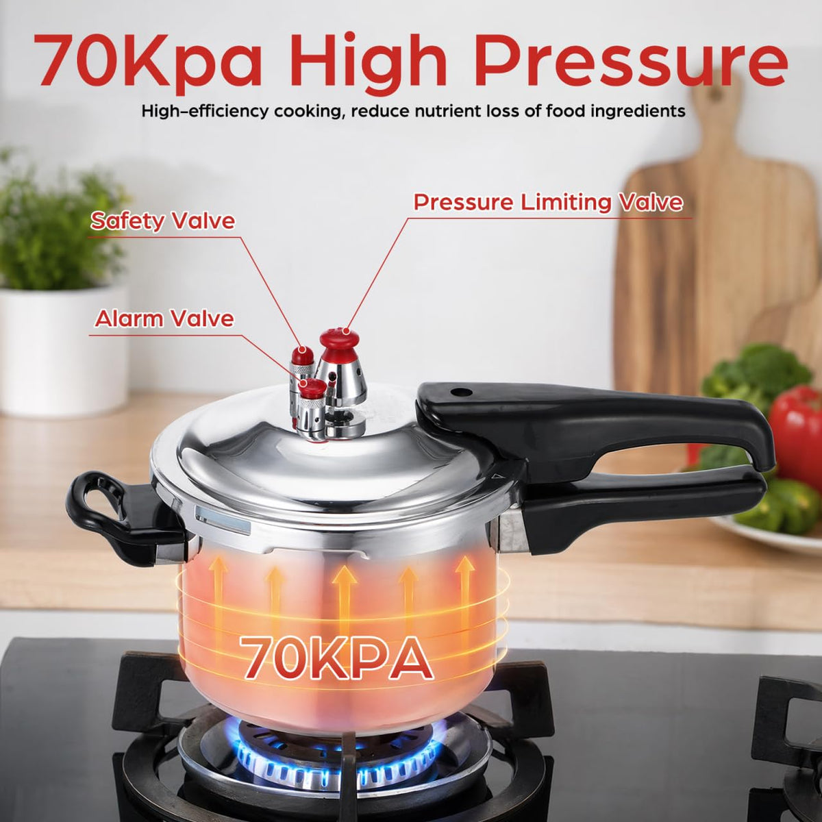 2L Aluminum Stovetop Pressure Cooker H494420