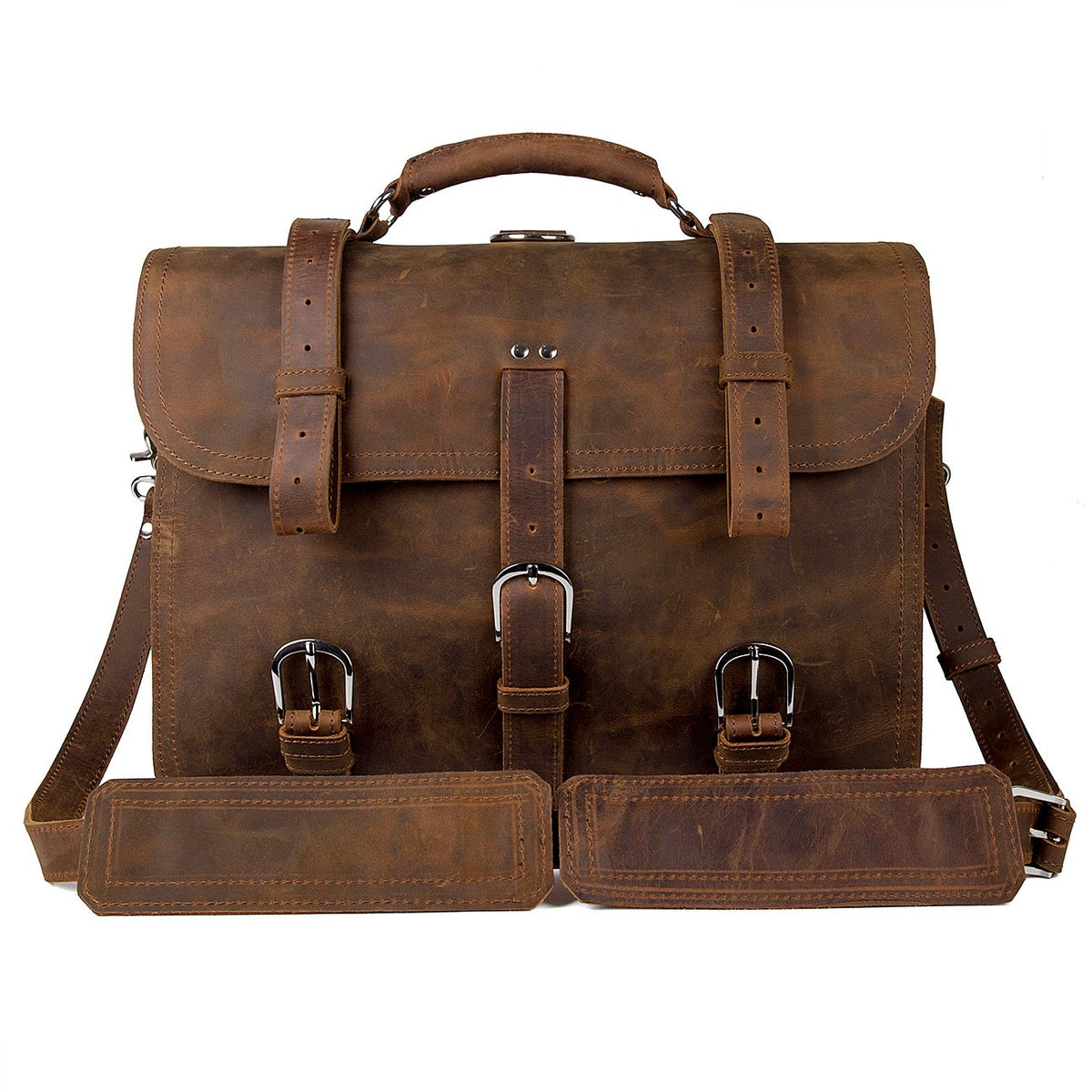 Leather Messenger Bag O415728