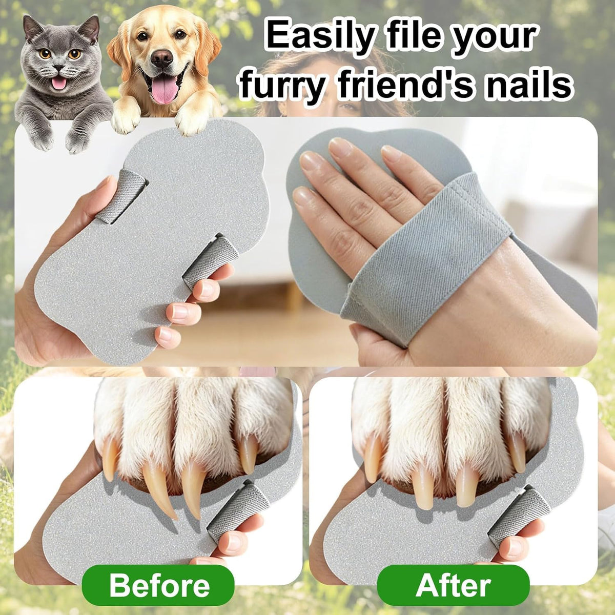 Dog Nail Scratch Board with Hand Strap I858