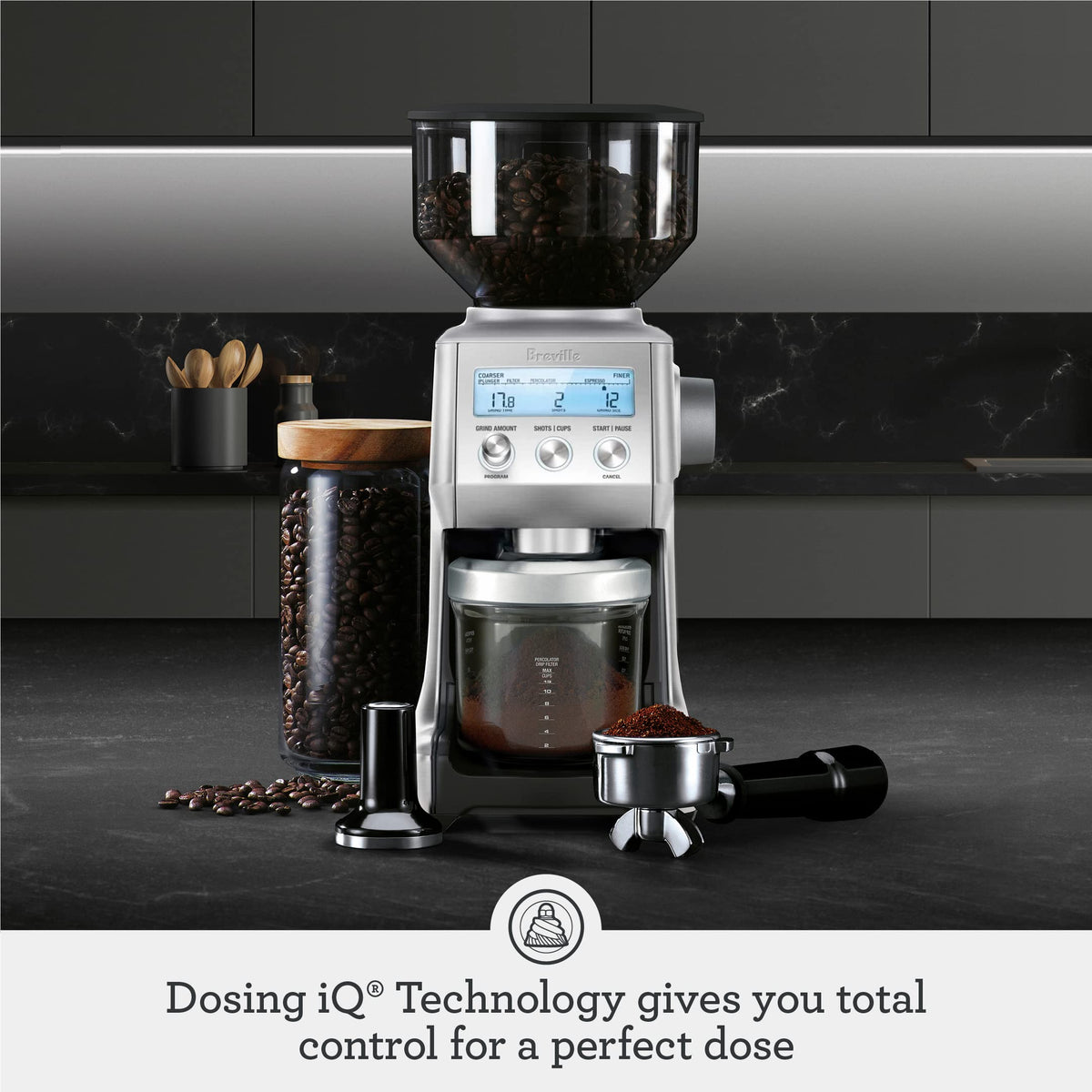 Brushed Stainless Steel Coffee Grinder A3224