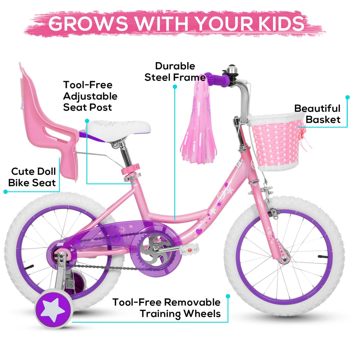 Kids Bike with Training Wheels N2387
