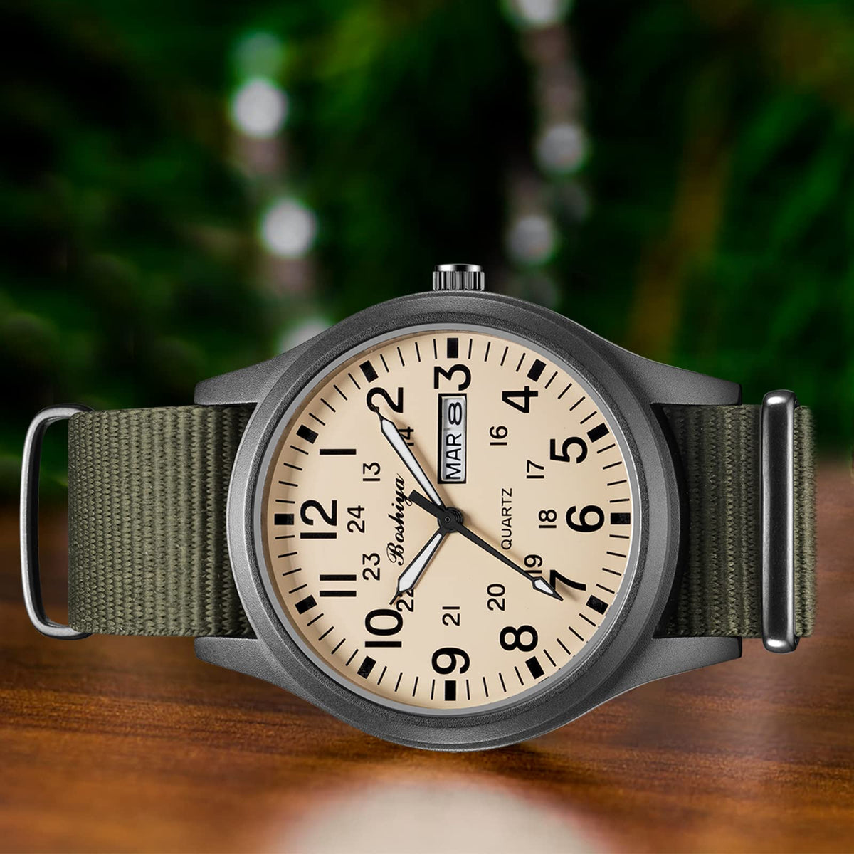 Men's Military Tactical Field Watch Waterproof Analogue Quartz Nylon B879