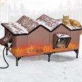 Weatherproof Heated Cat House E3175