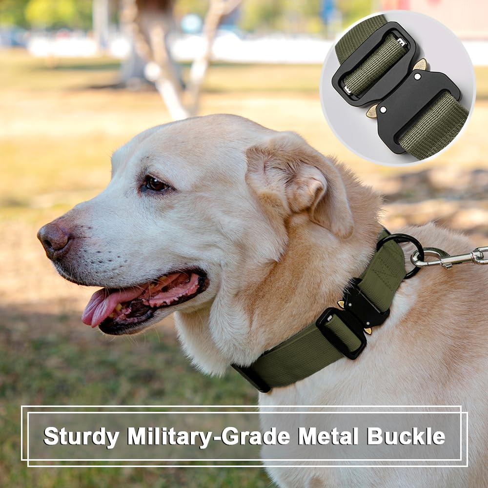 Tactical Dog Collar with Name and Phone Number Z4102