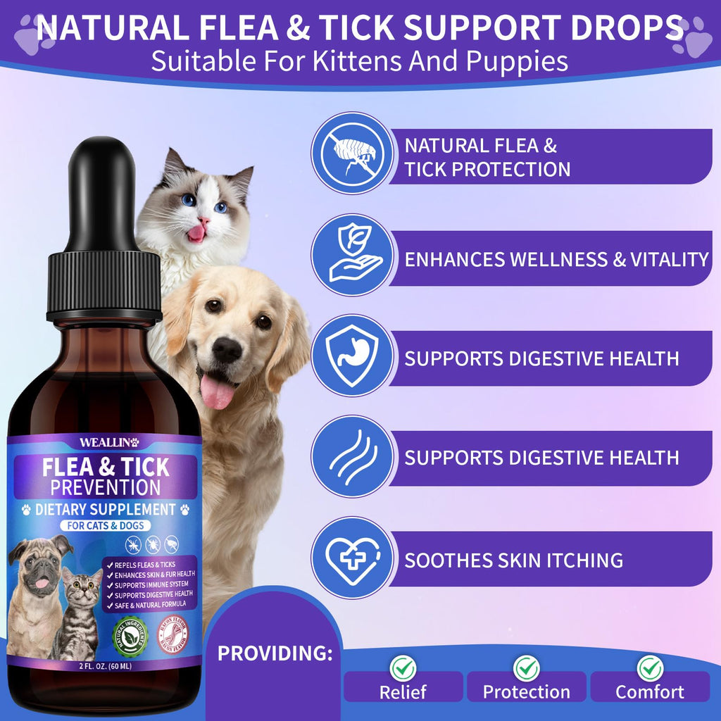 Flea and Tick Support for Dogs and Cats 60ml Z2253