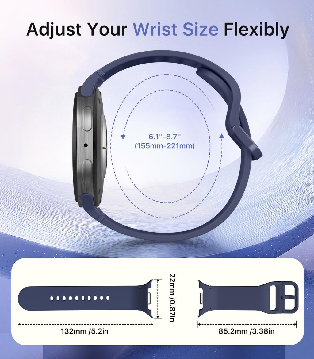 Band Compatible with Samsung Galaxy Watch 9 8 40mm 44mm/Classic 46mm X2962