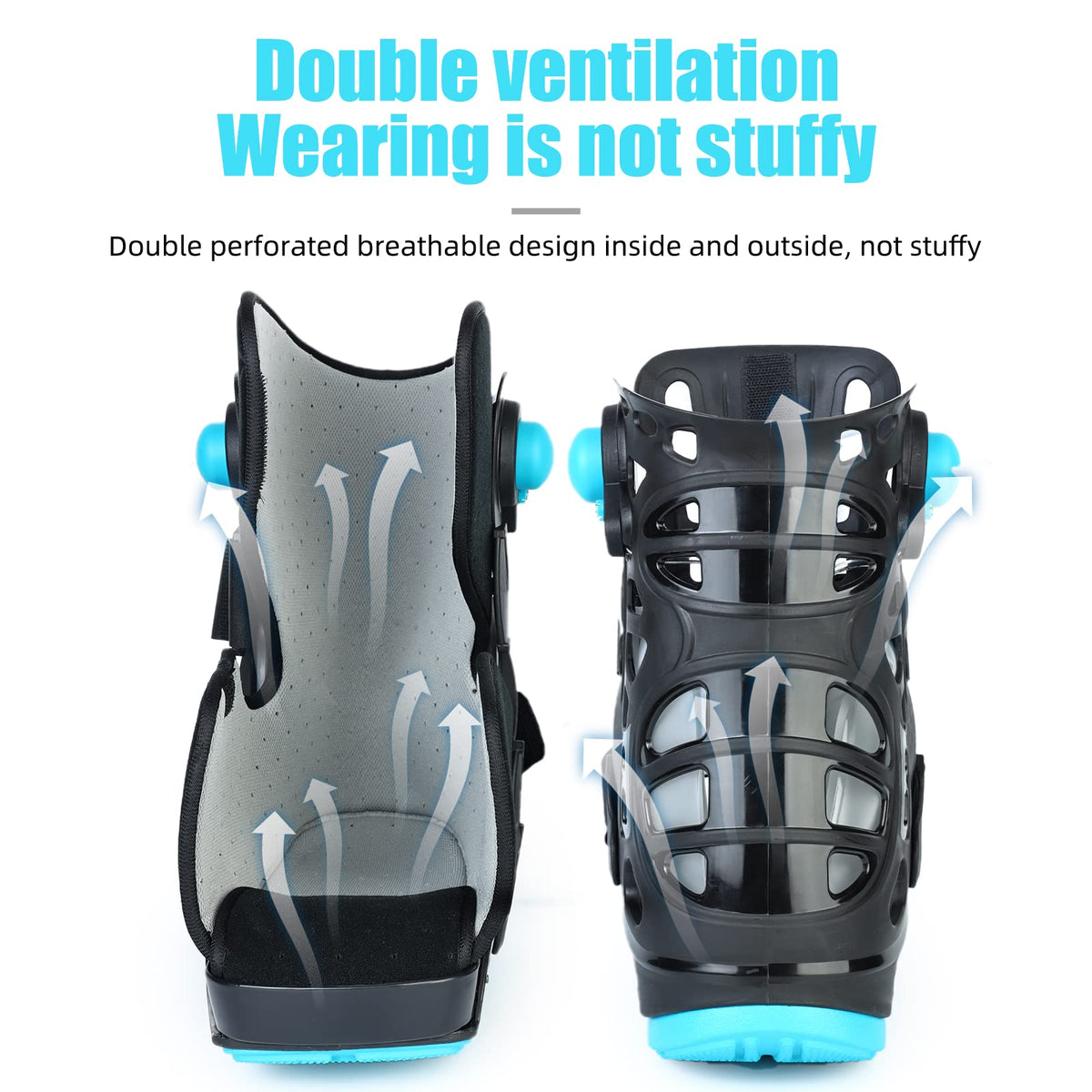 Black Medium Inflatable Walking Boot R408758