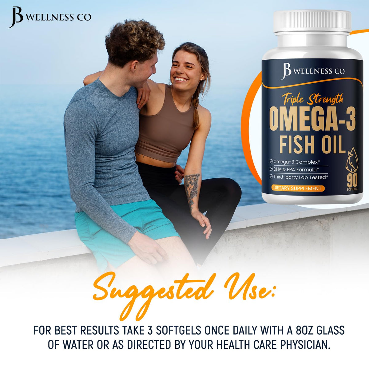 Omega 3 Fish Oil 3750 mg EPA & DHA 270 Count G4572
