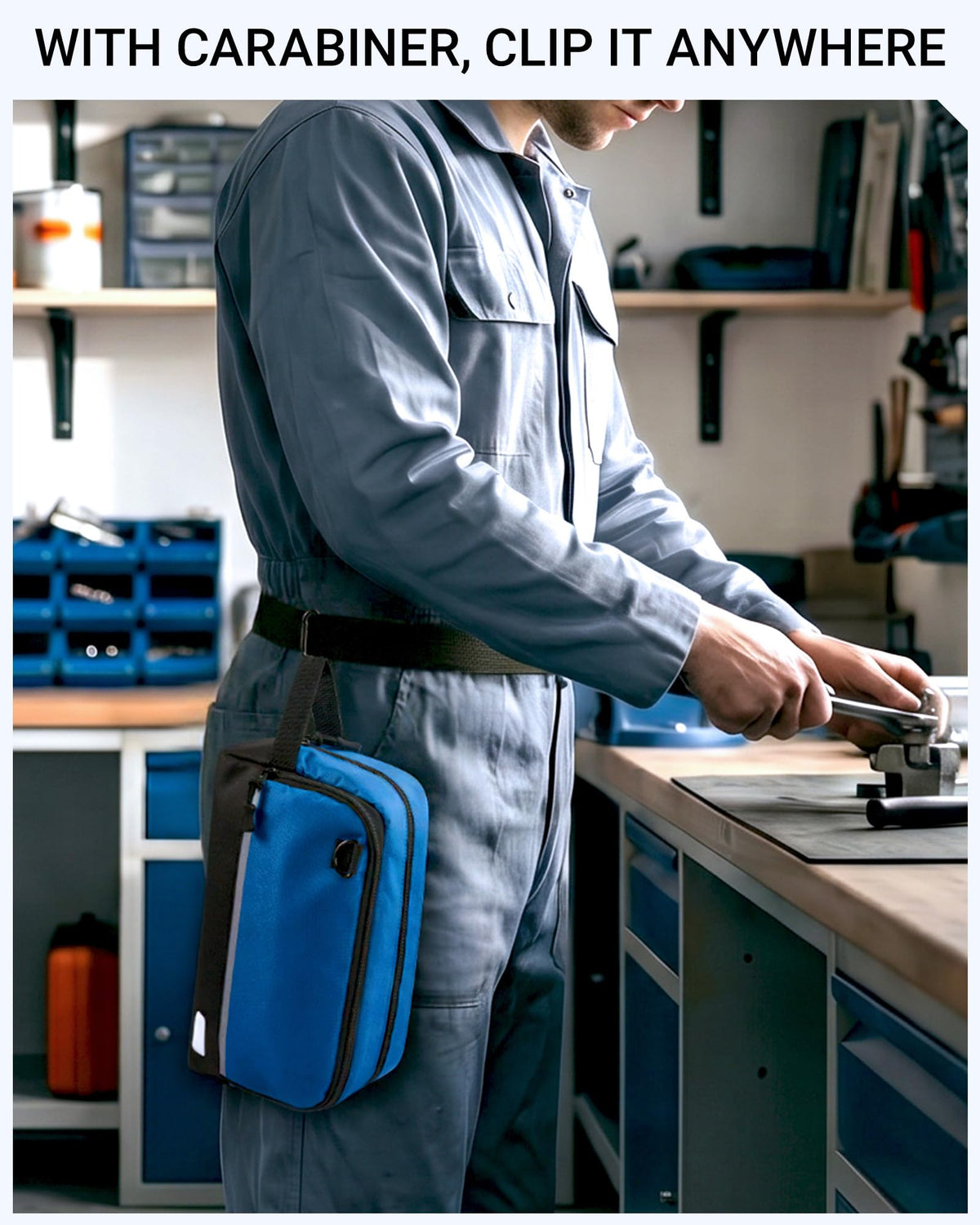 2 Pack Small Tool Bags with Strap 12" & 10" Z44839
