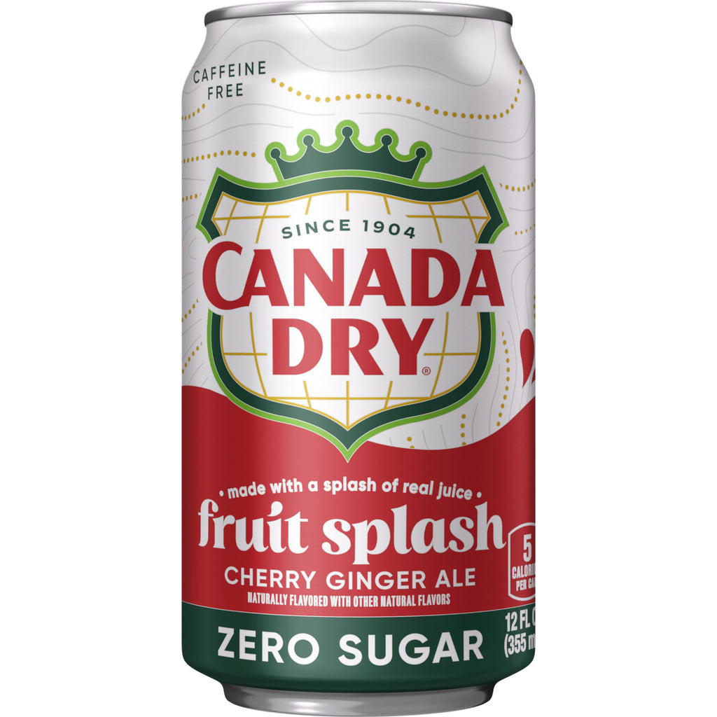 Zero Sugar Cherry Ginger Ale Soda, 12 fl. oz. Cans, 12 Pack P708488