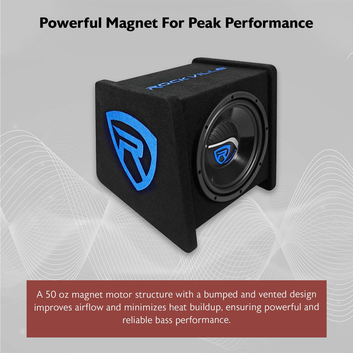 10" Car Subwoofer Enclosure with Mono Amplifier W88288