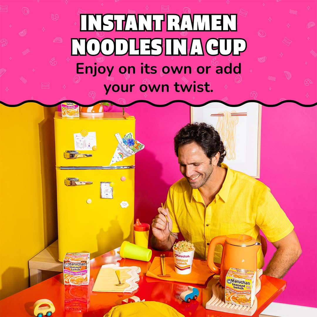Instant Lunch Ramen Noodles Chili Piquin & Shrimp 2.25 Oz 12 Pack F323706