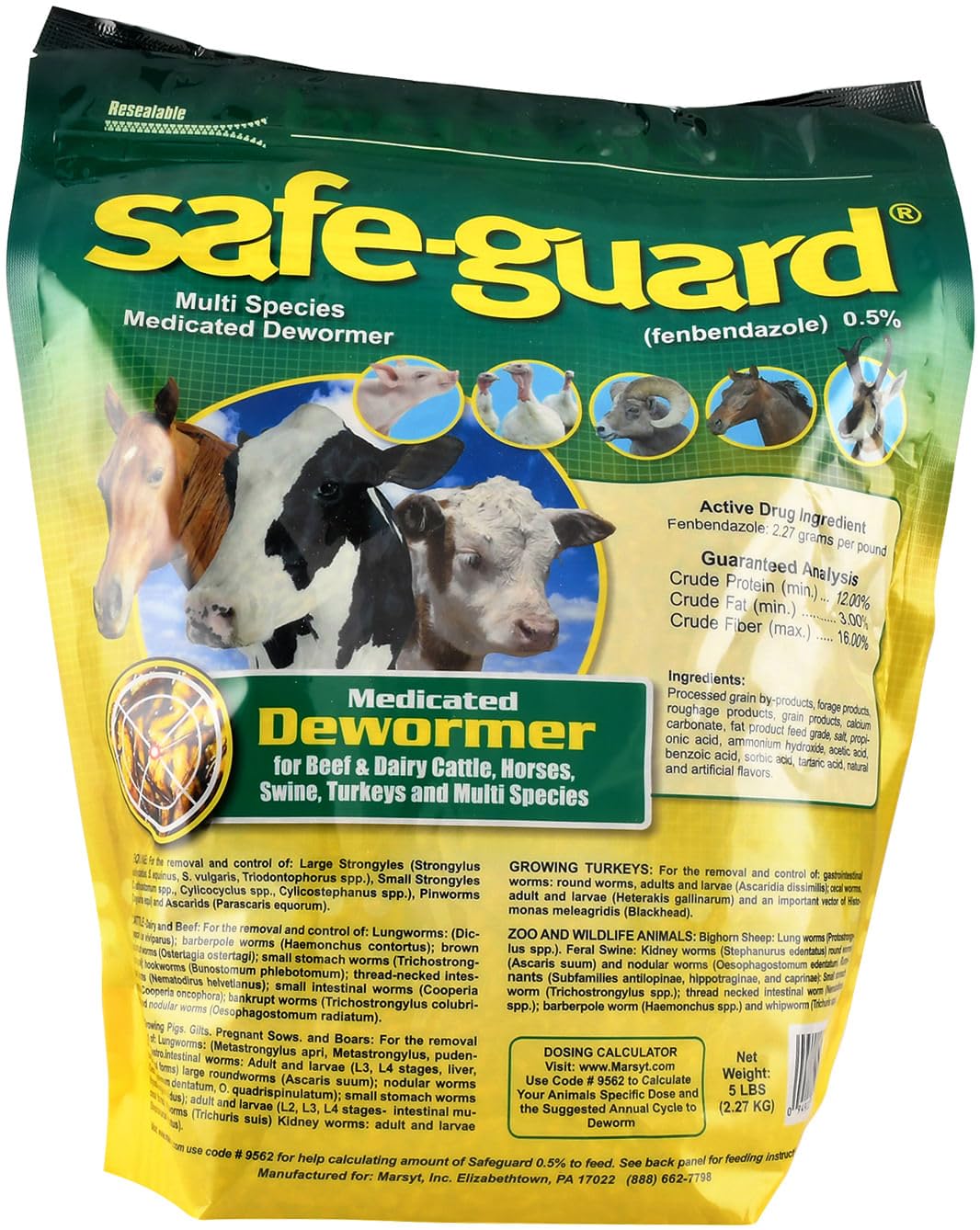 Multi-Species Dewormer 5 lb W917