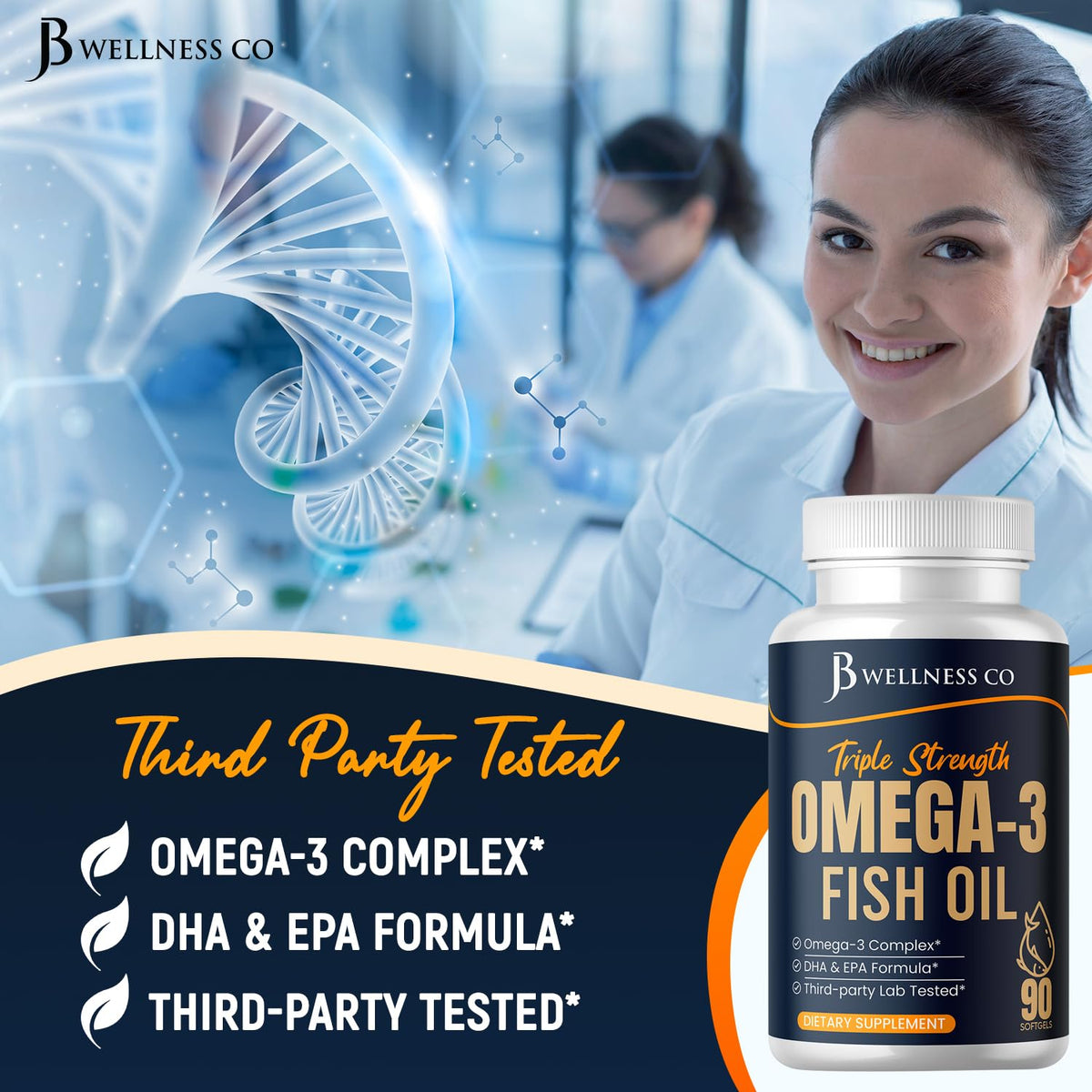 Omega 3 Fish Oil 3750 mg EPA & DHA 270 Count G4572