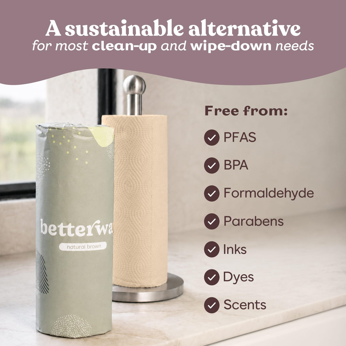 Bamboo Paper Towels 8 Rolls 2 Ply Z2934