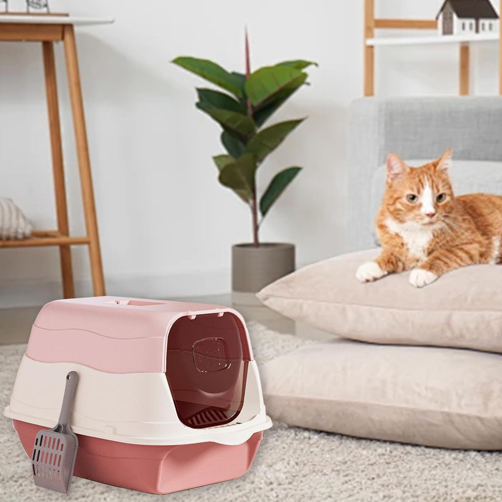 Cat Litter Box with Lid with Litter Scoop R18841