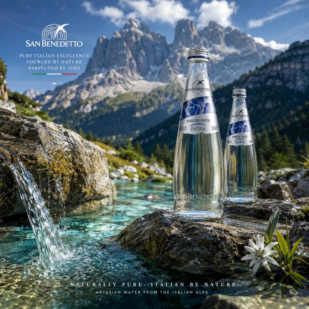 Sparkling Mineral Water 500 mL 20 Pack Glass Bottles G9724