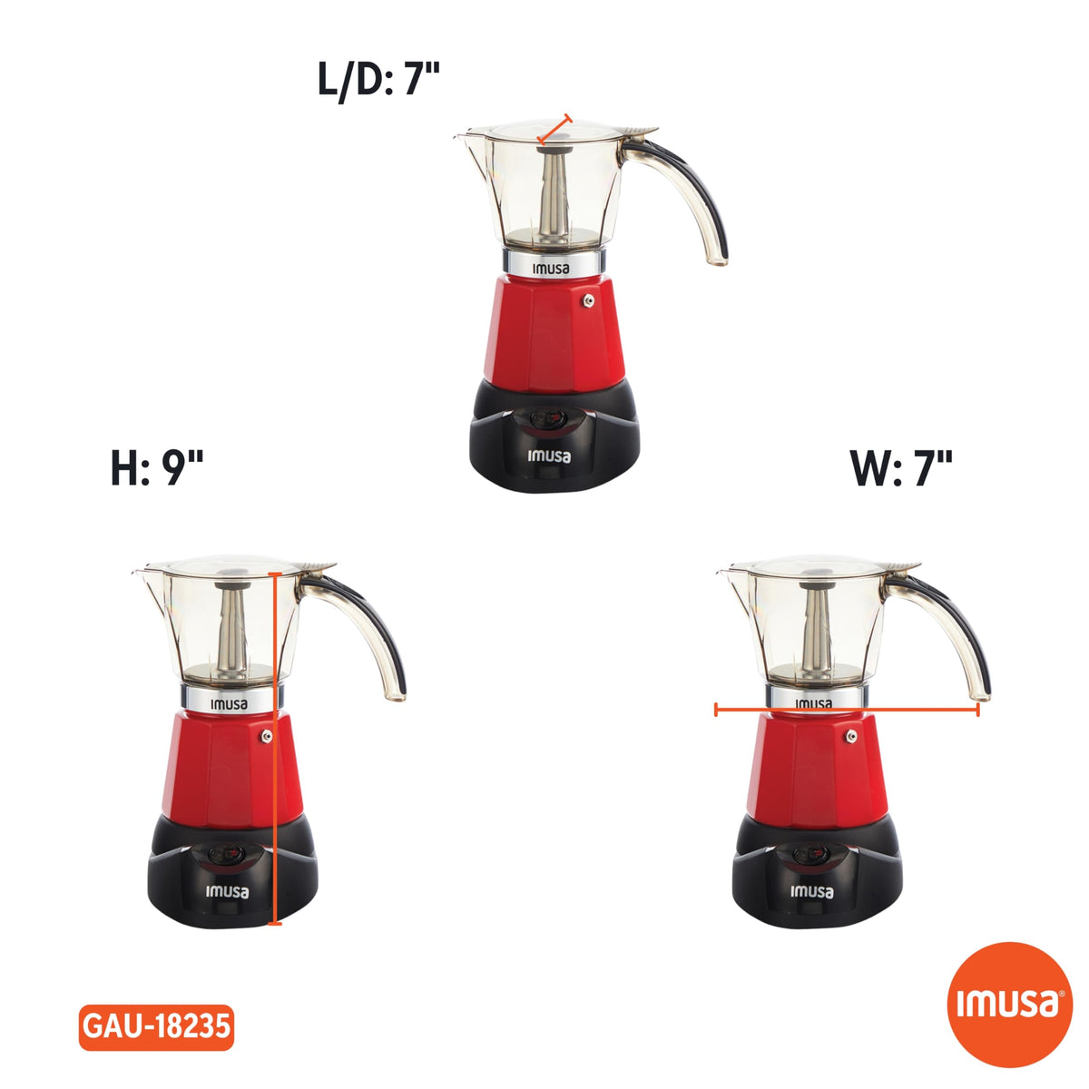 Red Electric Espresso Coffee Maker U9400
