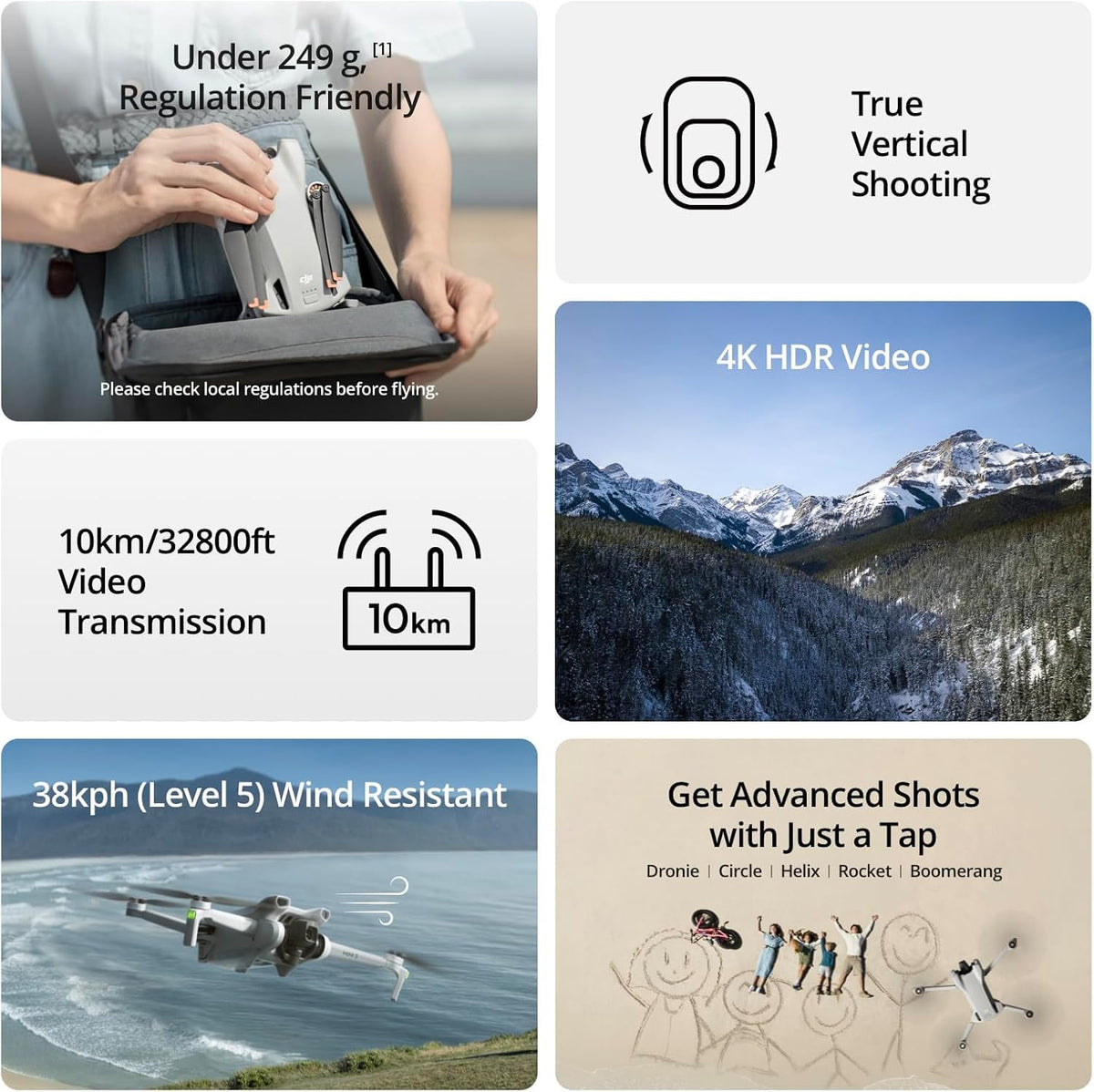 Mini 3 Drone with Camera 4K U721