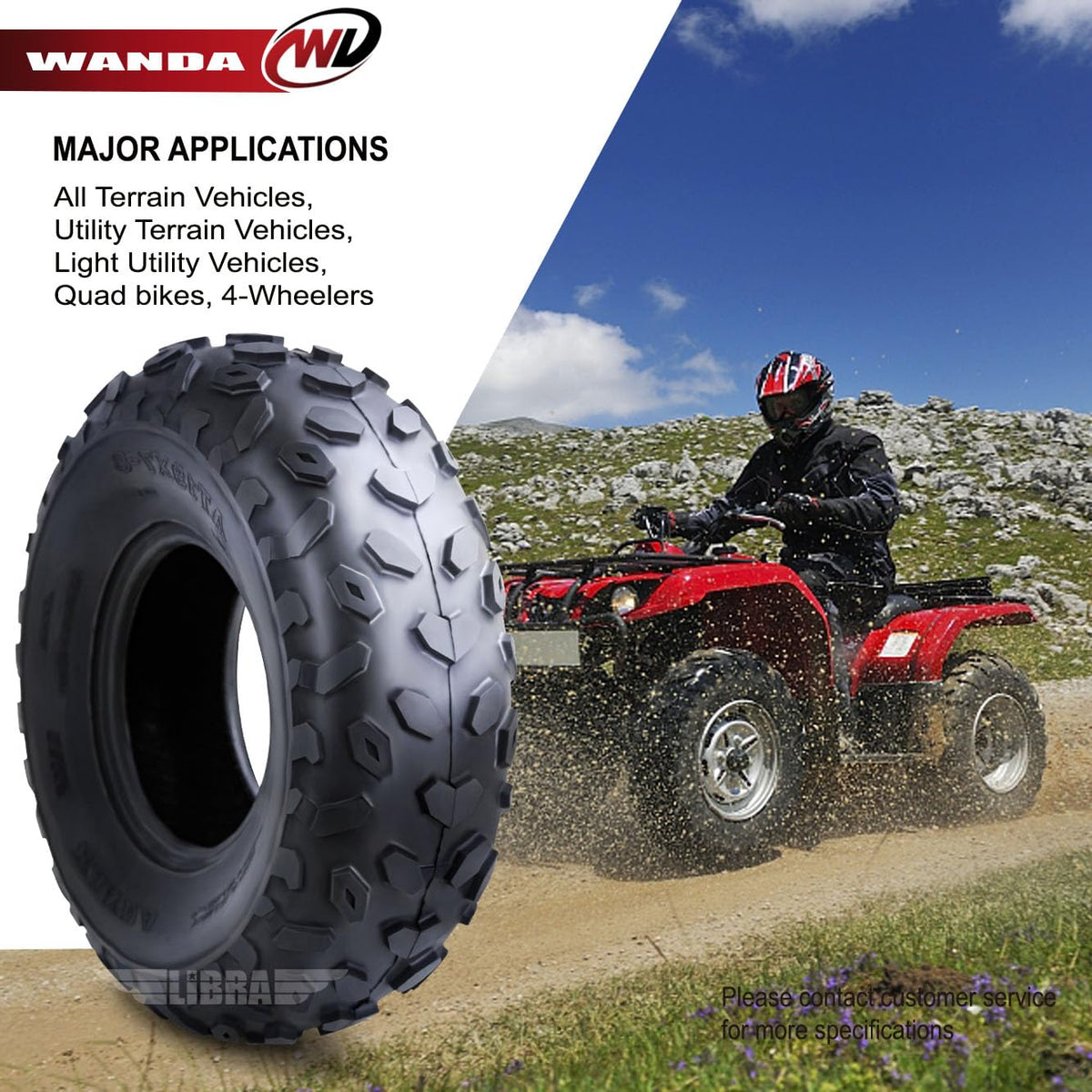 19X7-8 4PR ATV Tires P6081