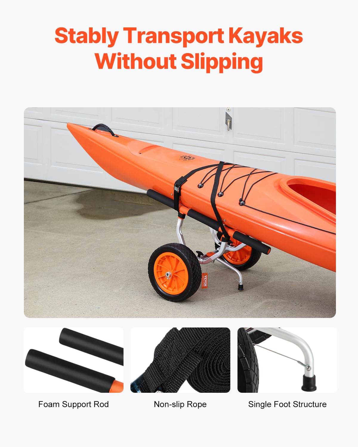 Heavy Duty 450 lbs Kayak Cart L678801