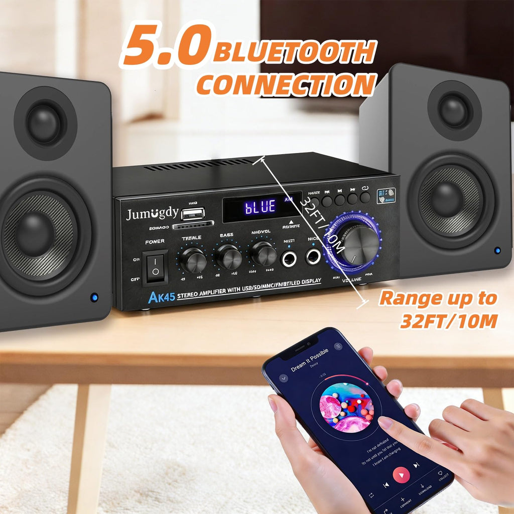 800W 2 Channel Bluetooth Power Amplifier N452