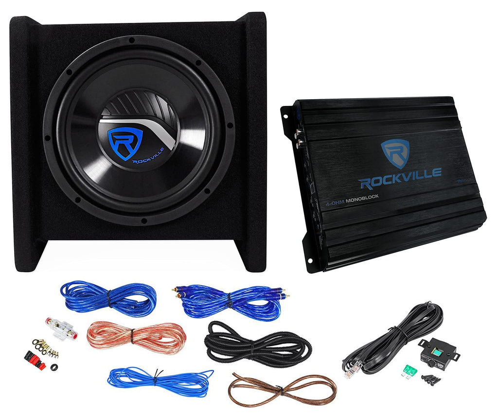 10" Car Subwoofer Enclosure with Mono Amplifier W88288