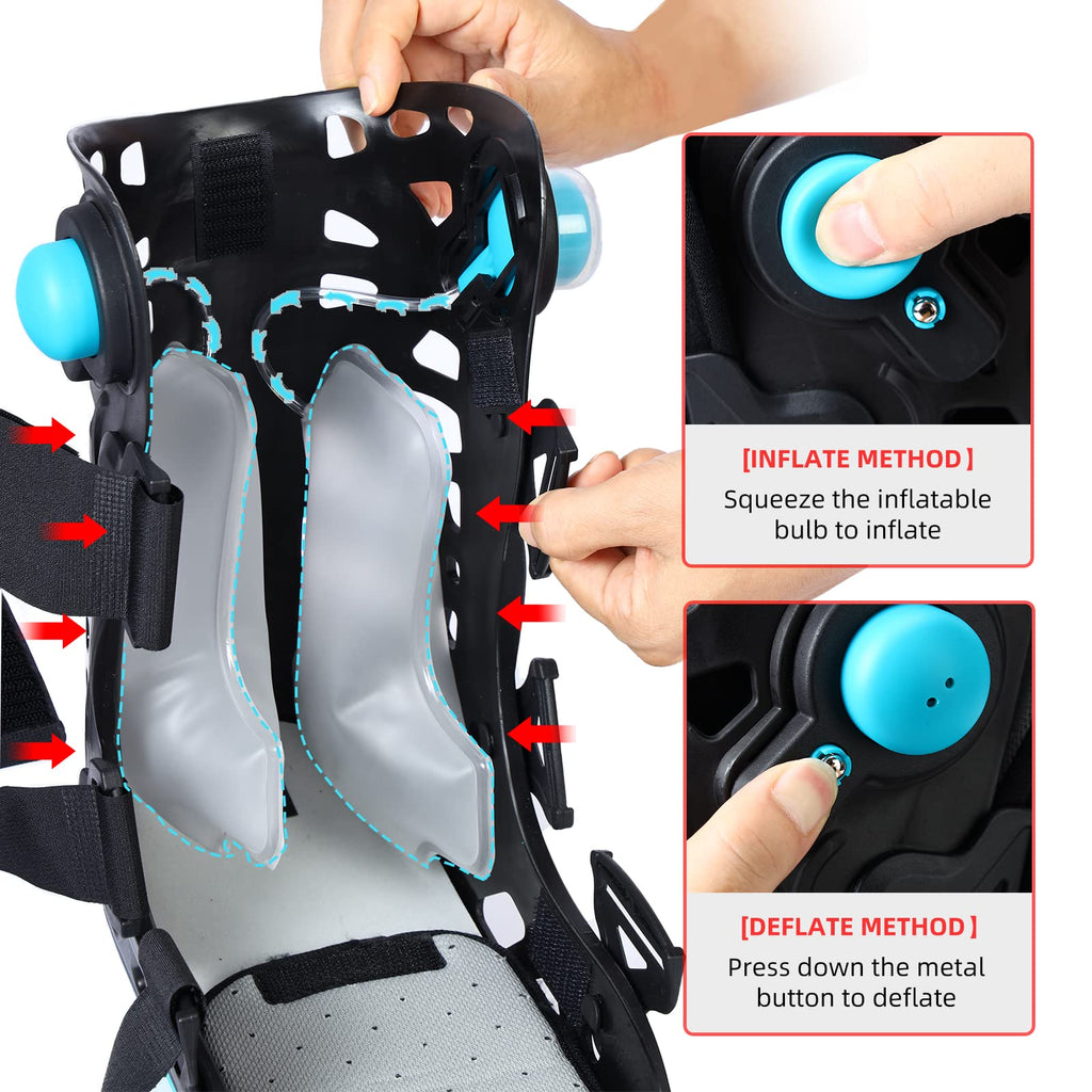 Black Medium Inflatable Walking Boot R408758