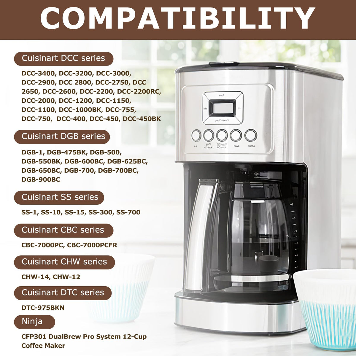 Reusable Coffee Filter 8-12 Cup U15793
