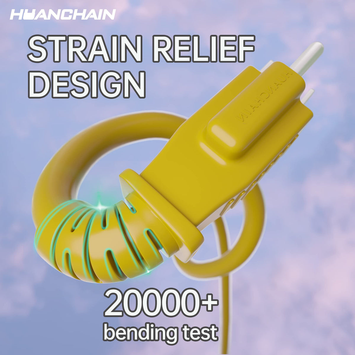 Yellow Indoor Outdoor Extension Cord 100 FT 16/3 Gauge N23388