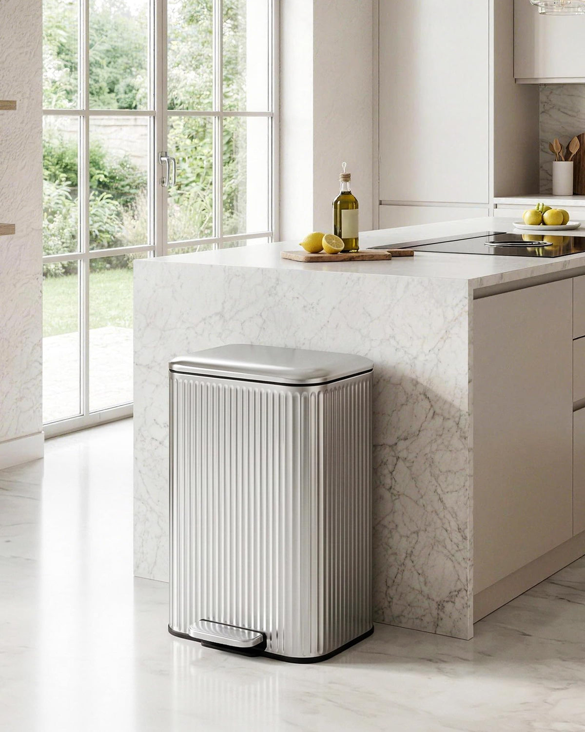 50L Step Trash Can with Soft Close Lid B3134