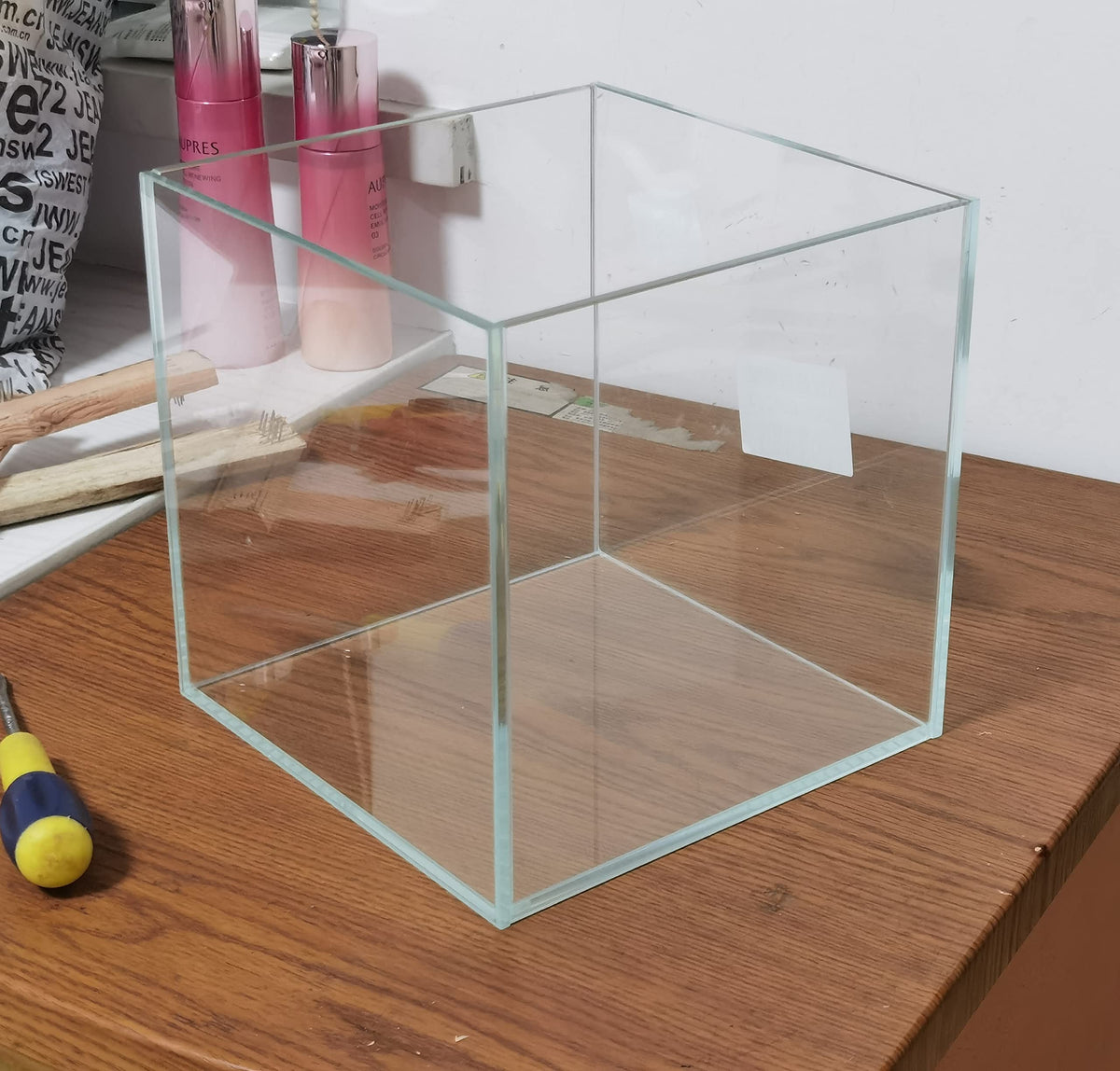 Small Nano Tall Rimless Glass Fish Tank 2 Gallon U955756