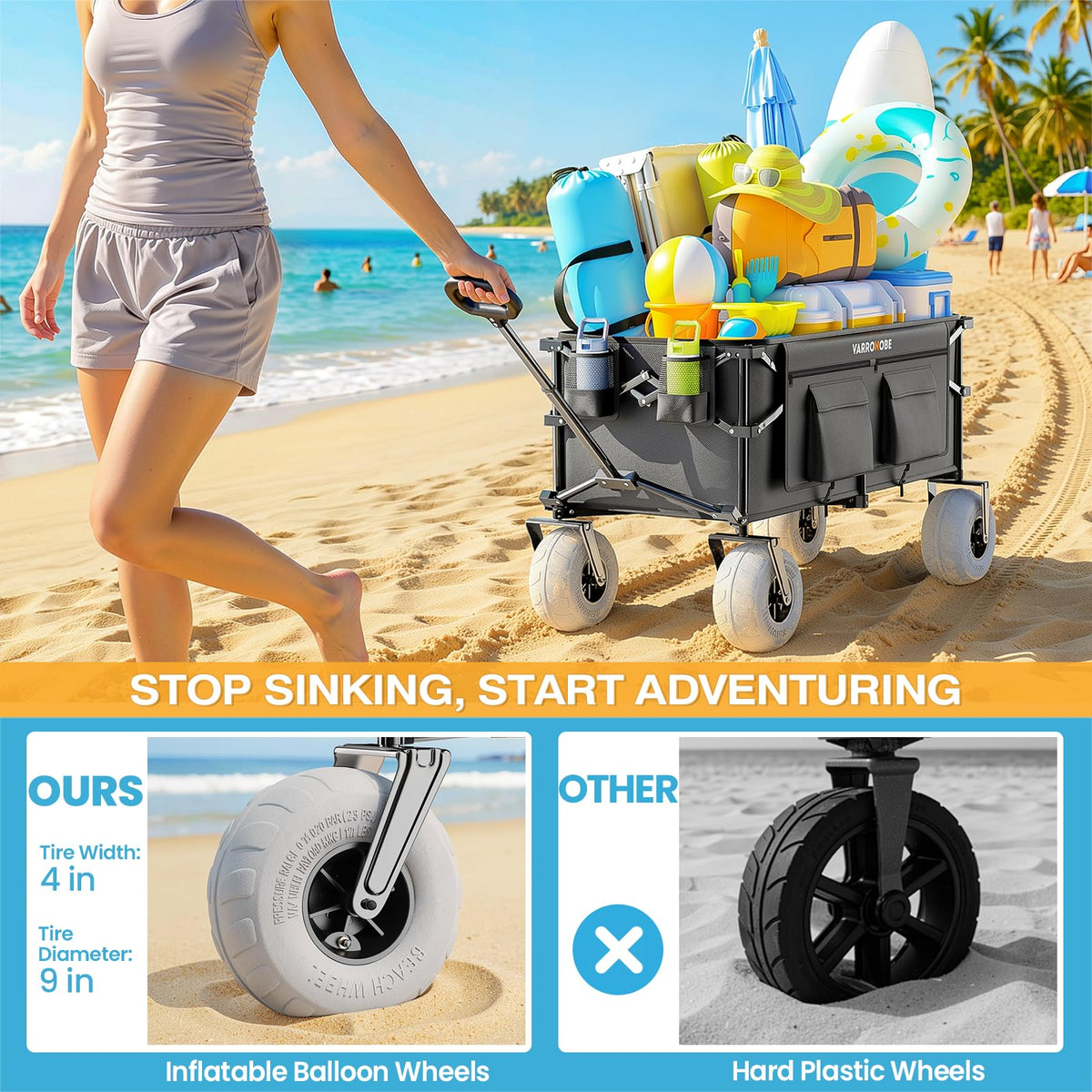 240L Beach Wagon with Balloon Wheels Z3871
