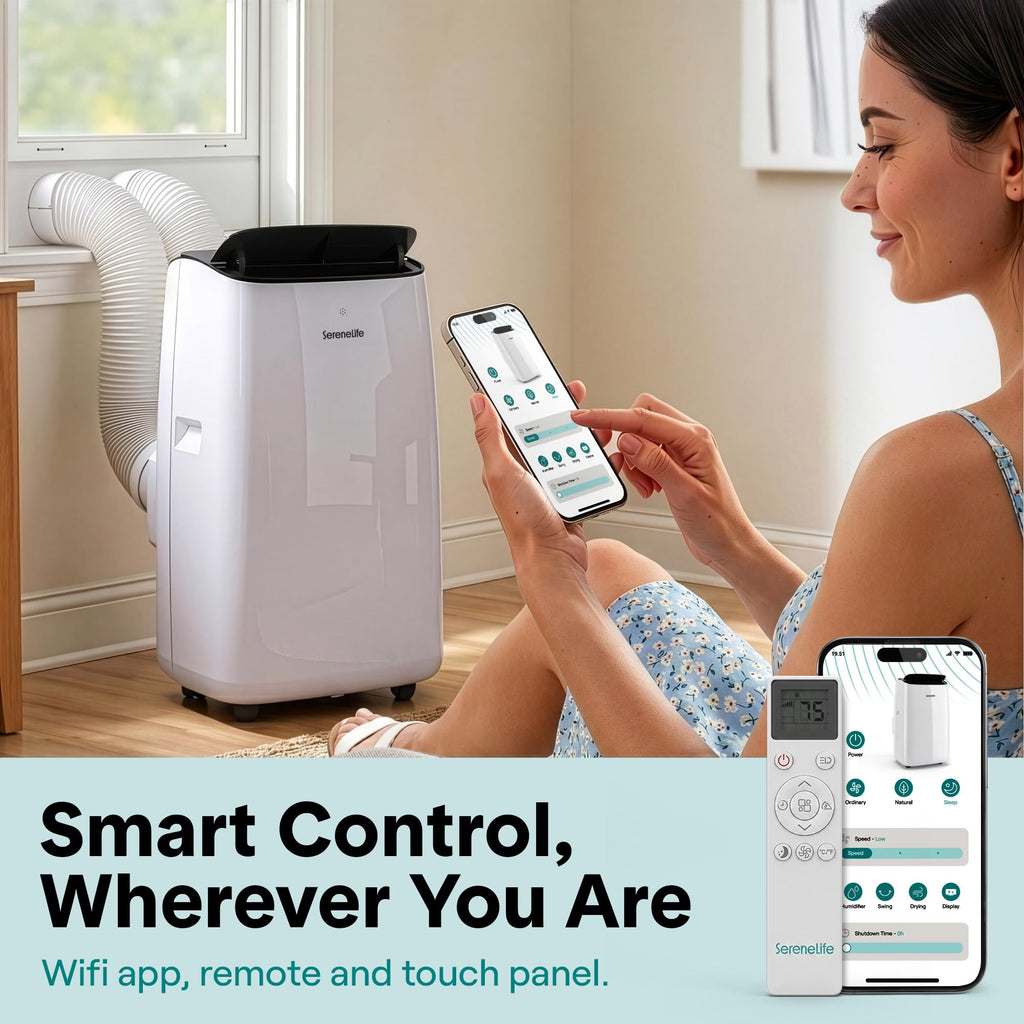 12000 BTU Inverter Portable Air Conditioner & Heater with Wi-Fi F5500