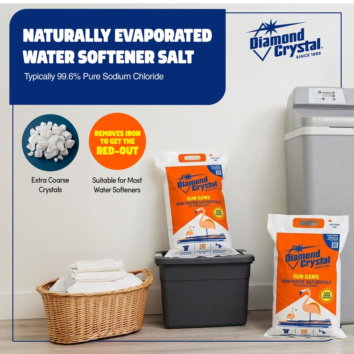 6 Pack Water Softener Salt, 40 Pounds L1045