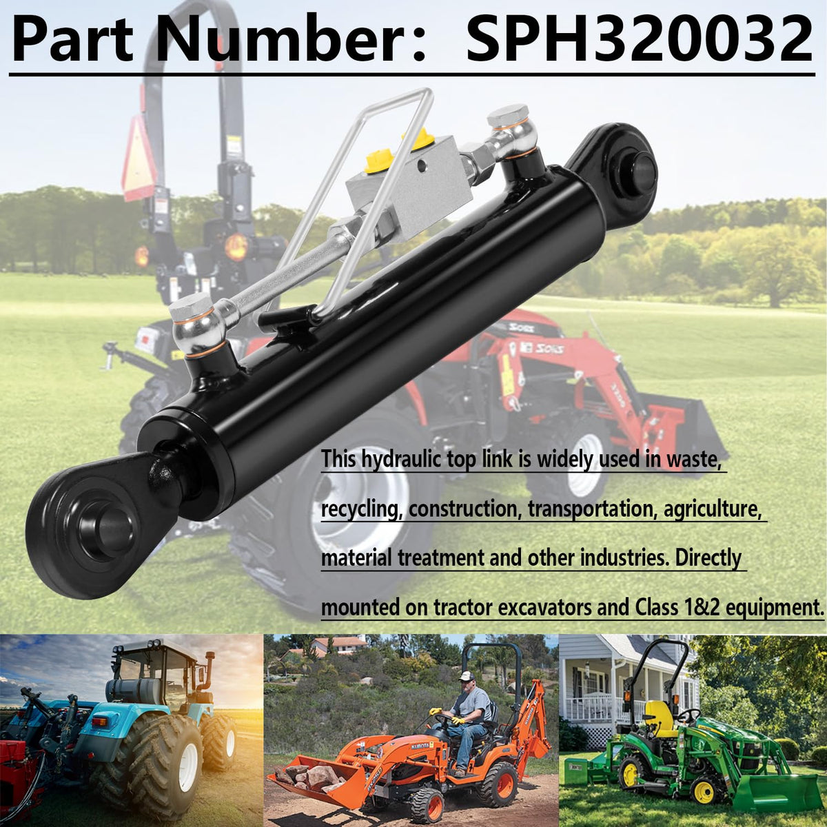 Hydraulic Top Link Cat 1-1 G501