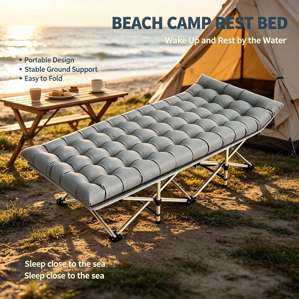 Portable Foldable Sleeping Cot with Padded Mat R998014