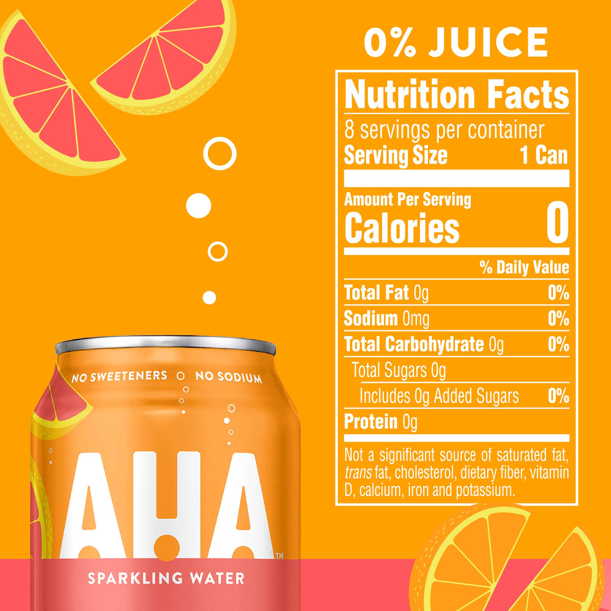 Orange Grapefruit Sparkling Water 8 Pack A84672