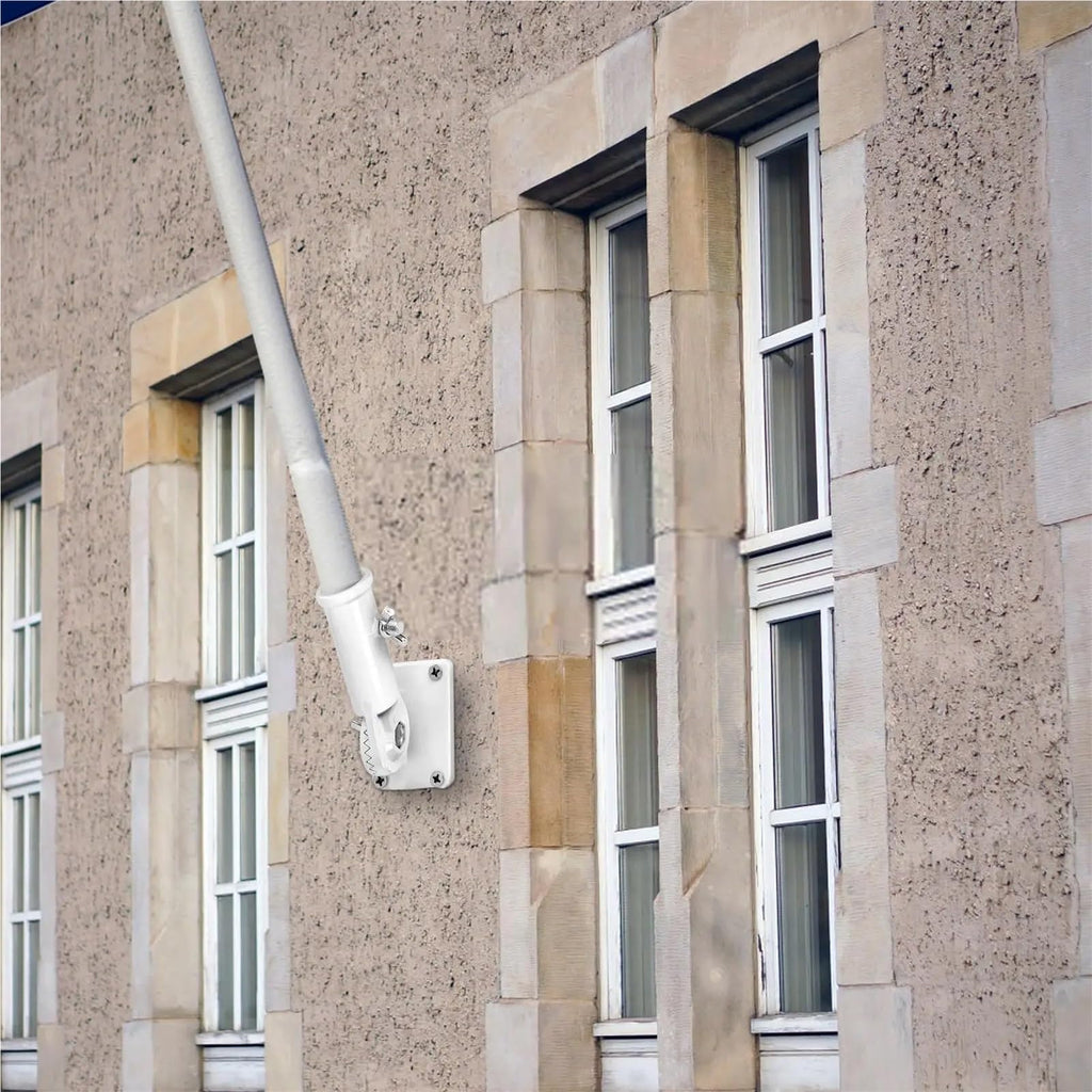 Wall-Mounted Aluminum Alloy Flagpole Bracket H8010