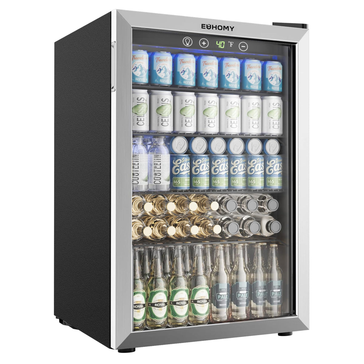 145 Can 4.5 Cu.ft Mini Fridge with Glass Door G876018