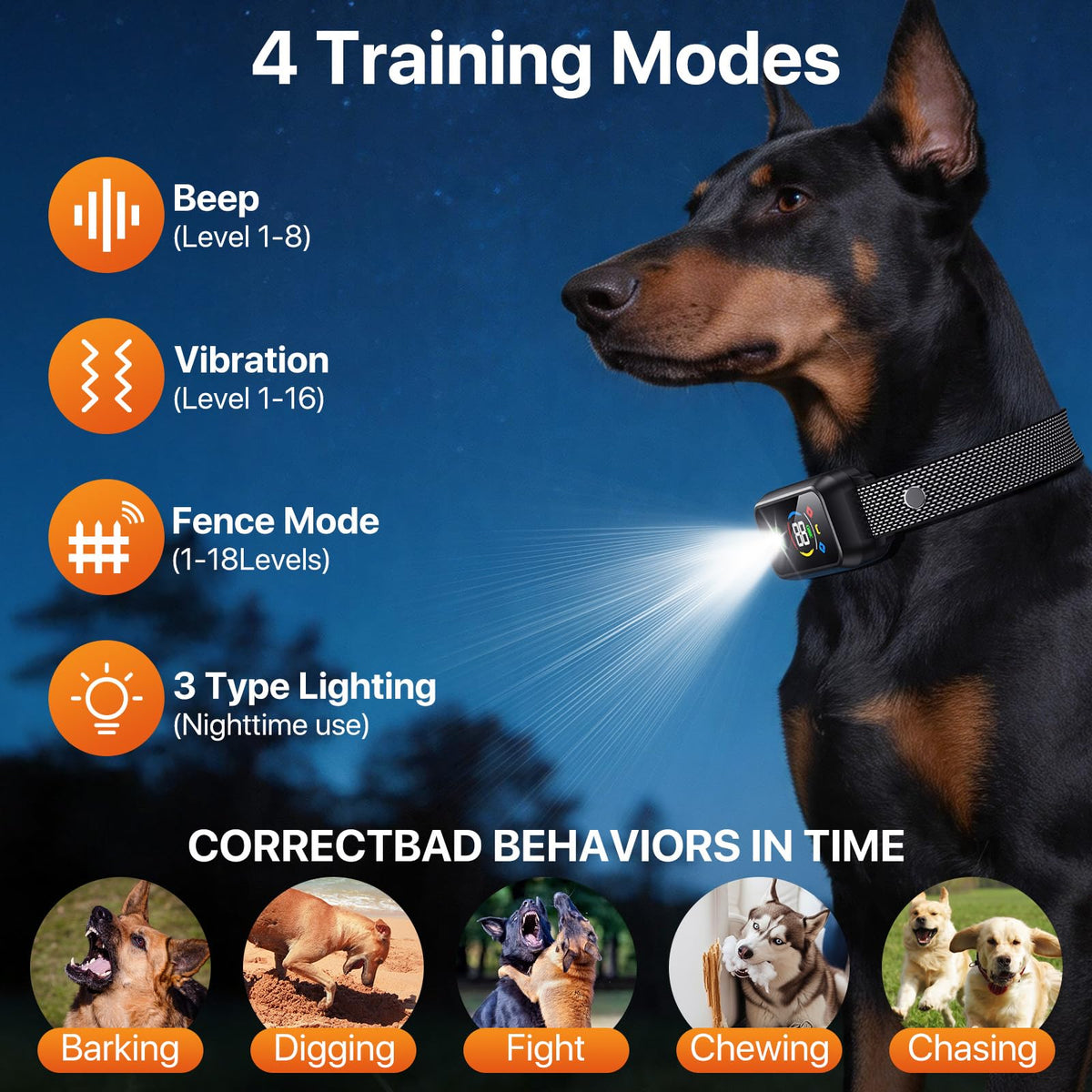 Wireless Dog Collar Fence System & Training Collar Y7281
