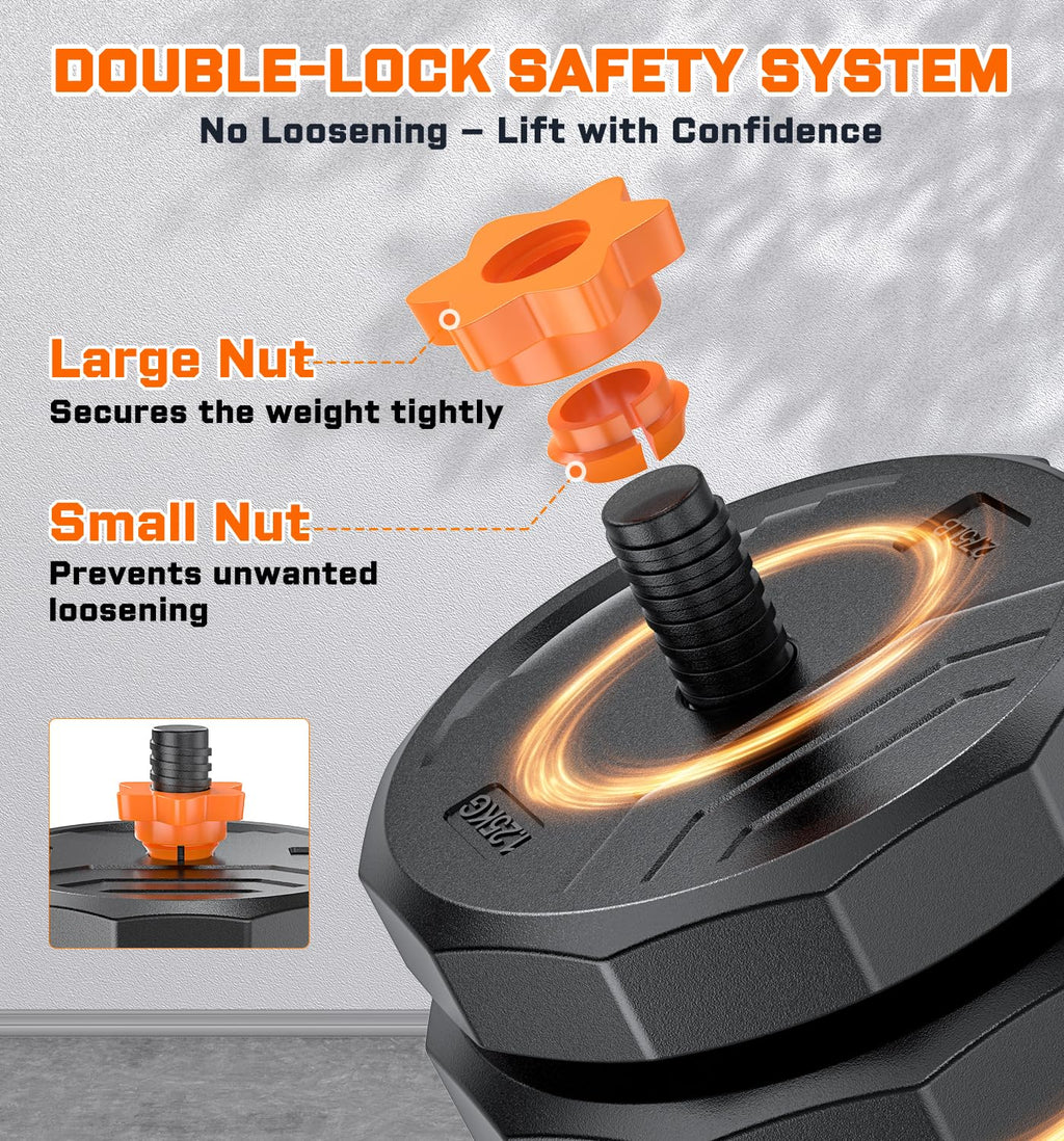 Adjustable Dumbbell Set with Connector X6585
